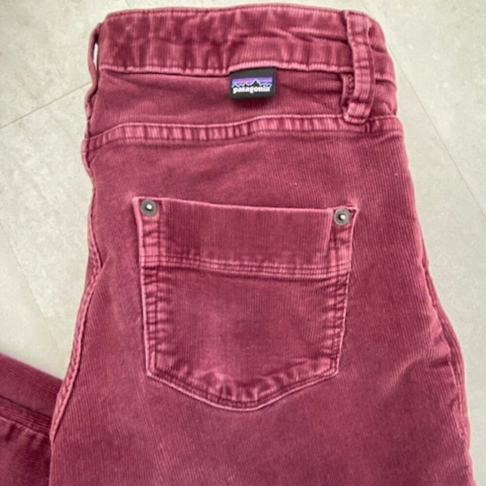 PATAGONIA Cotton Corduroy Slim Pants Jeans Burgundy 27 - Picture 10 of 15